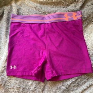 Pink / purple under armour spandex size S